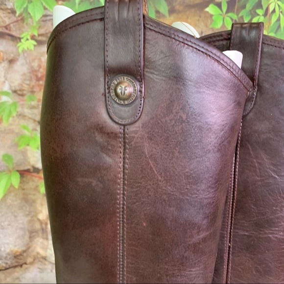 FRYE Cordovan Melissa Leather Button Boots, 7B - Picture 6 of 15